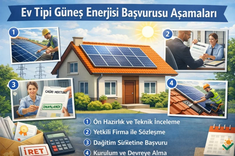 Ev Tipi Gunes Enerjisi Basvurusu Asamalari Sesg