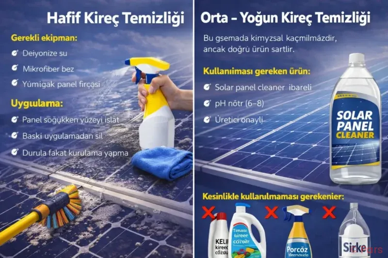 Gunes Panelindeki Kirec Nasil Temizlenir Konusu 2026 Sesg