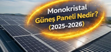 Monokristal Güneş Paneli Nedir? (2025–2026) | Avantajları, Verimi ve Fiyatları