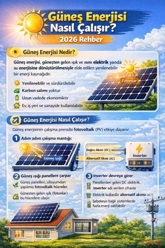 Gunes Enerjisi Nedir Gunes Enerjisi Nasil Calisir Gunes Enerji Santrali Nasil Calisir 2026 Solar Energy