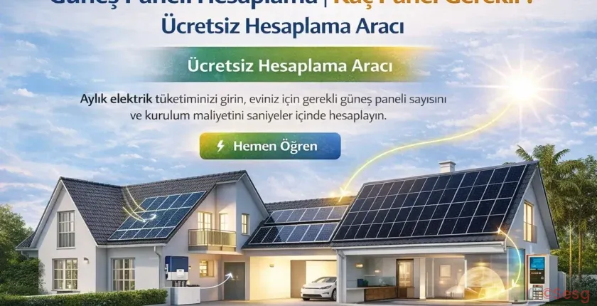 Güneş Paneli Hesaplama | Kaç Panel Gerekir? Ücretsiz Hesaplama Aracı