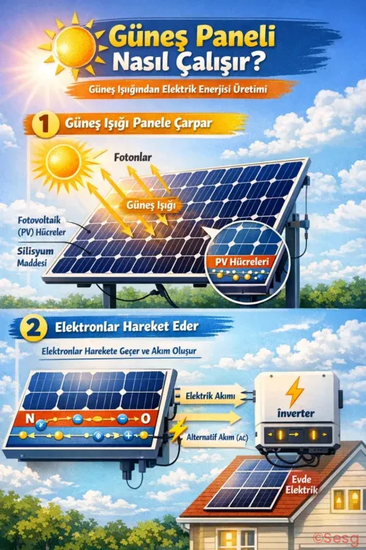 Gunes Paneli Nasil Calisir 2026 Rehber Solar Energy