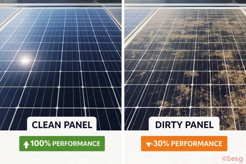 Temiz Ve Kirli Panel Performans Karsilastirma Solar Energy