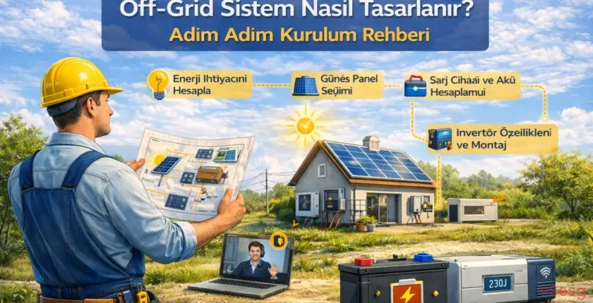 Off-Grid Sistem Nasıl Tasarlanır? Adım Adım Kurulum Rehberi