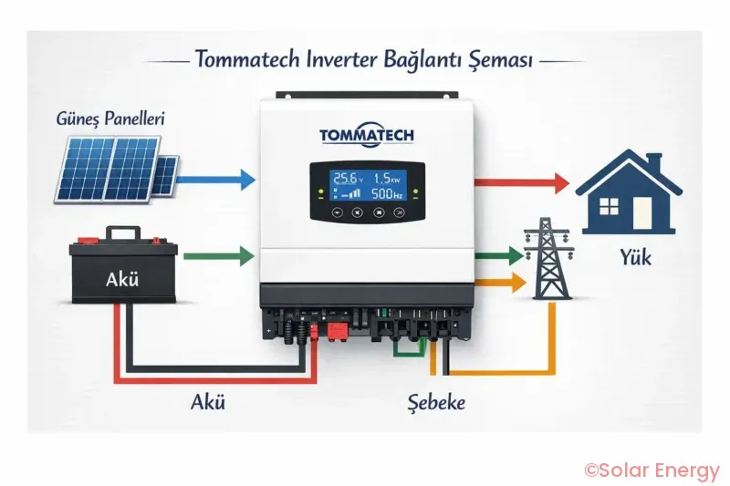 Tommatech Inverter Baglanti Semasi Solar Energy System Solar Energy System